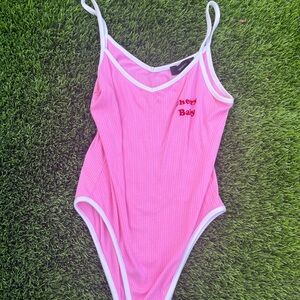 Pink cherry baby, one piece